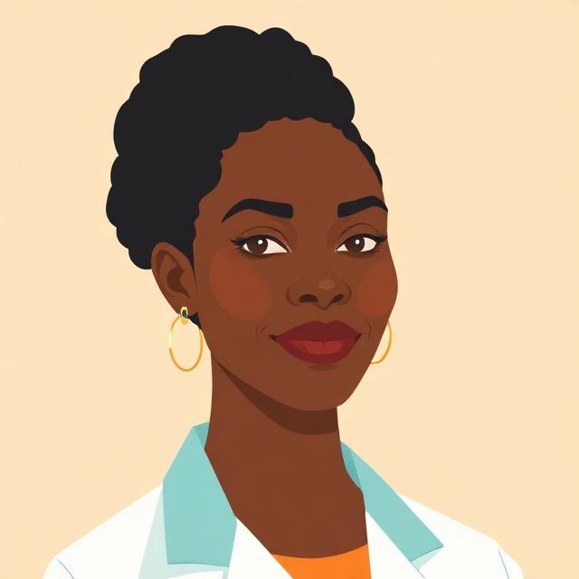 Illustrated portrait of the WellNaija pharmacy & operations team member